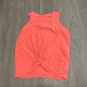 Athleta Bright Coral Twist-Front Tank Top
